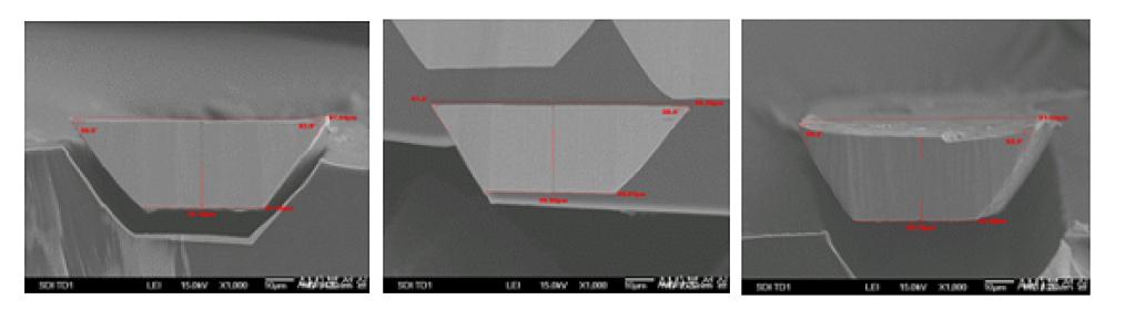 Deburring 후 SEM 사진