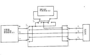 전극전위에 의한 감도변화의 시험회로
