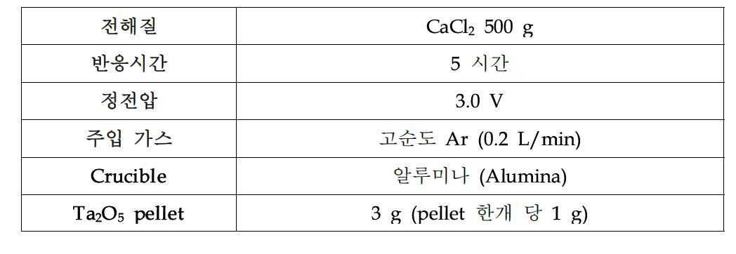 실험 조건