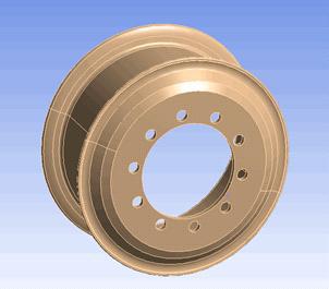 휠의 유한 요소 모델