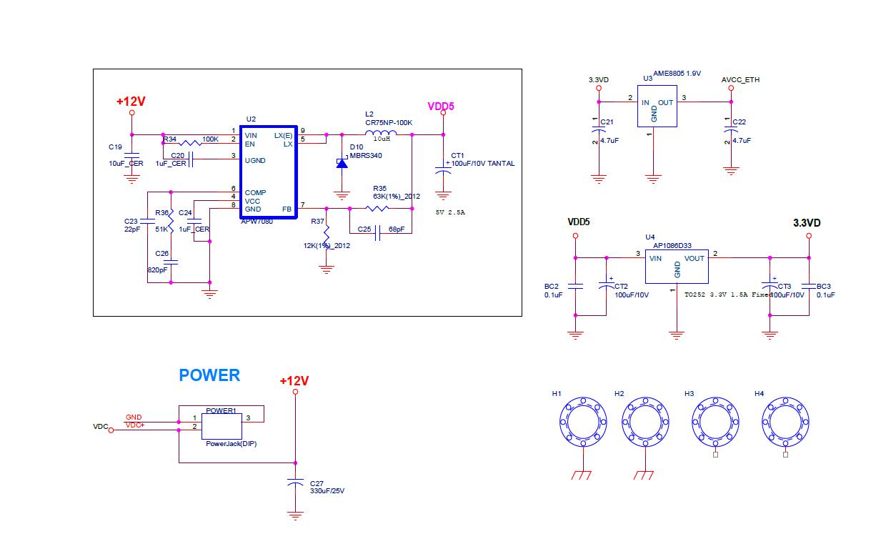 무선게이트웨이 Power Circuitv