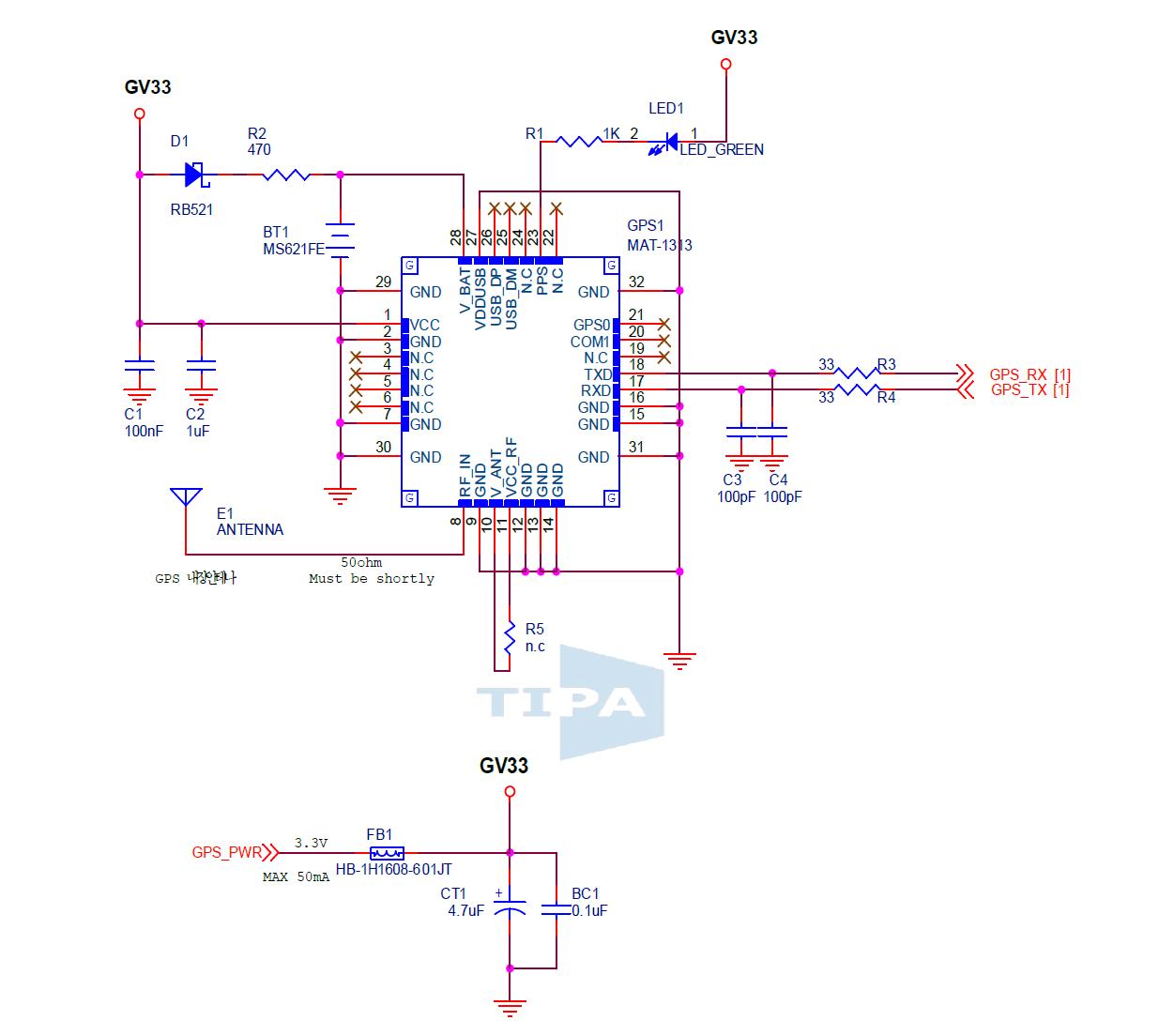 단말기 Base Circuit(GPS)