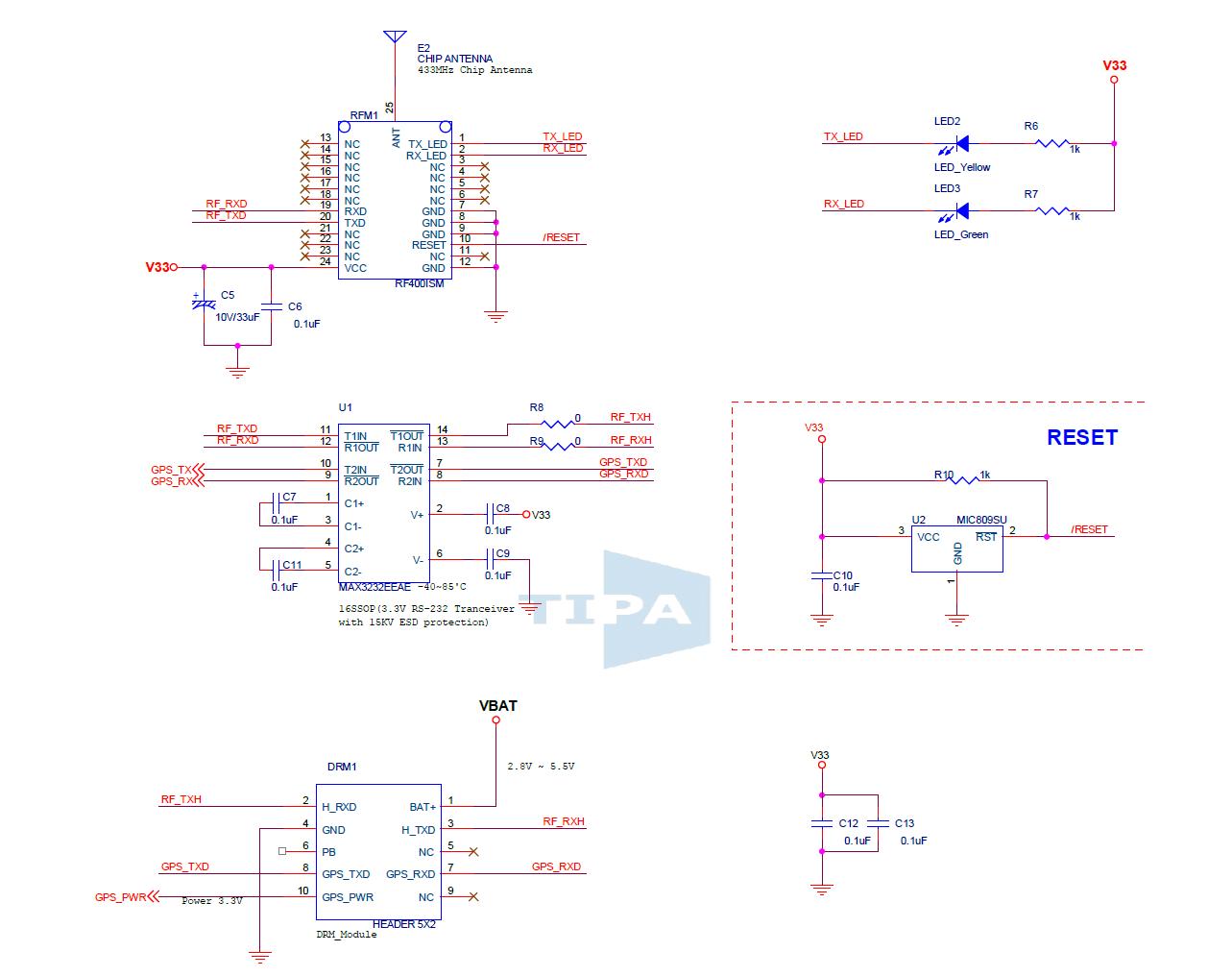 단말기 Base Circuit(DR 및 RF Interface)