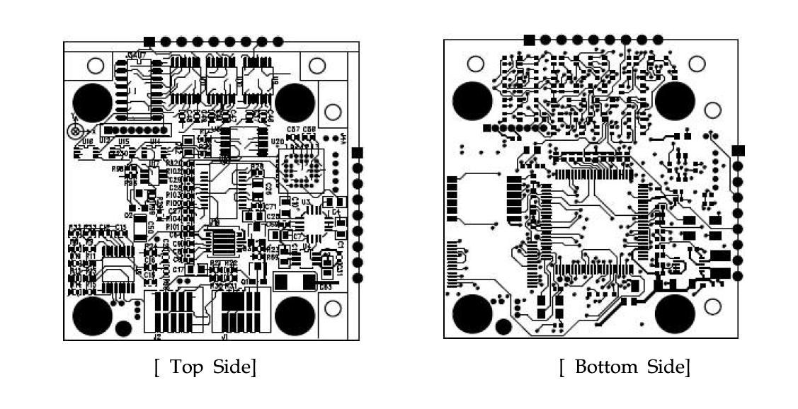 실내위치 항법모듈의 PCB layout(Main)