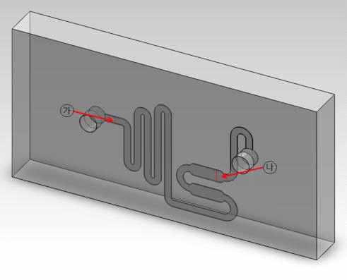 Multi-Well Plate Channel 형상 3D 모델