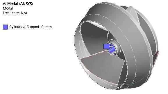 Water Jet 임펠러 Modal 구속조건