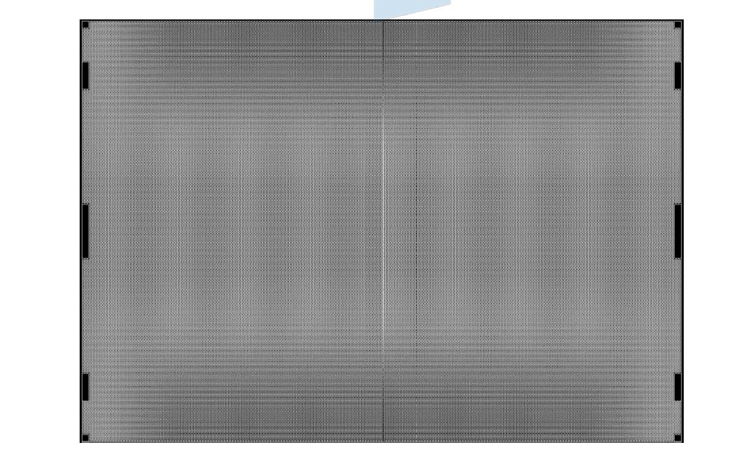 가우시안 조합에 의해 설계된 도광판 패턴 CAD 파일 예