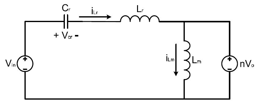 Equivalent Circuit at peak gain point Frequency (0≤t≤t1)