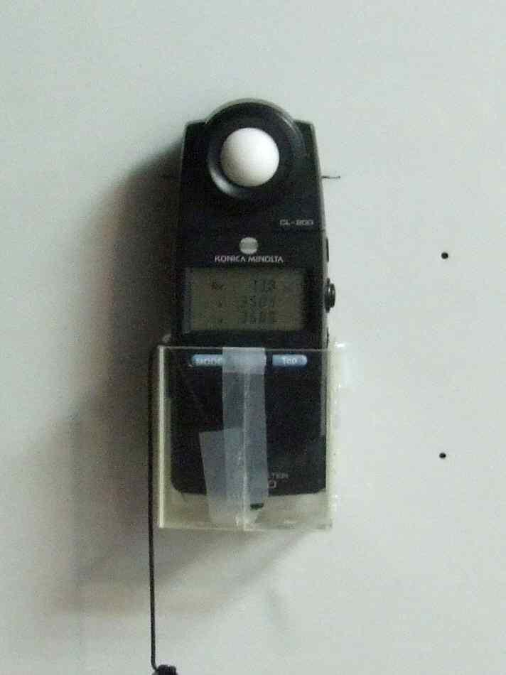 밝기측정에 사용된 Konica-Minolta - CL200 조도측정기