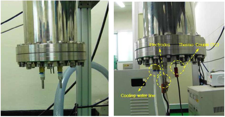 500cc 복사열 가열형 effusion cell 장착 사진