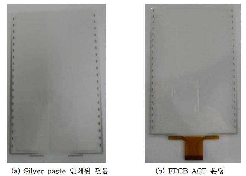 필름 인쇄 및 ACF 본딩 공정