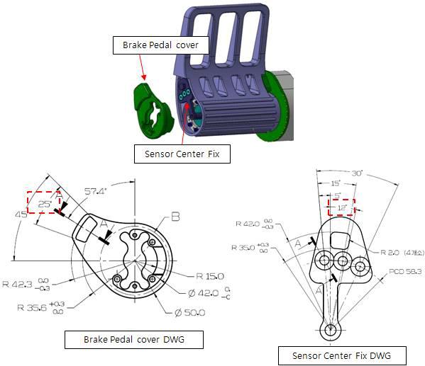 Brake Pedal 회전각 설계