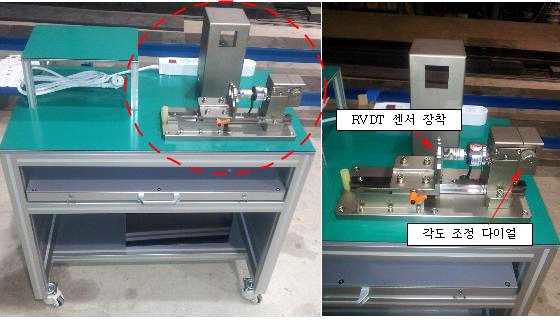 RVDT 센서 시험 치구 제작 형상