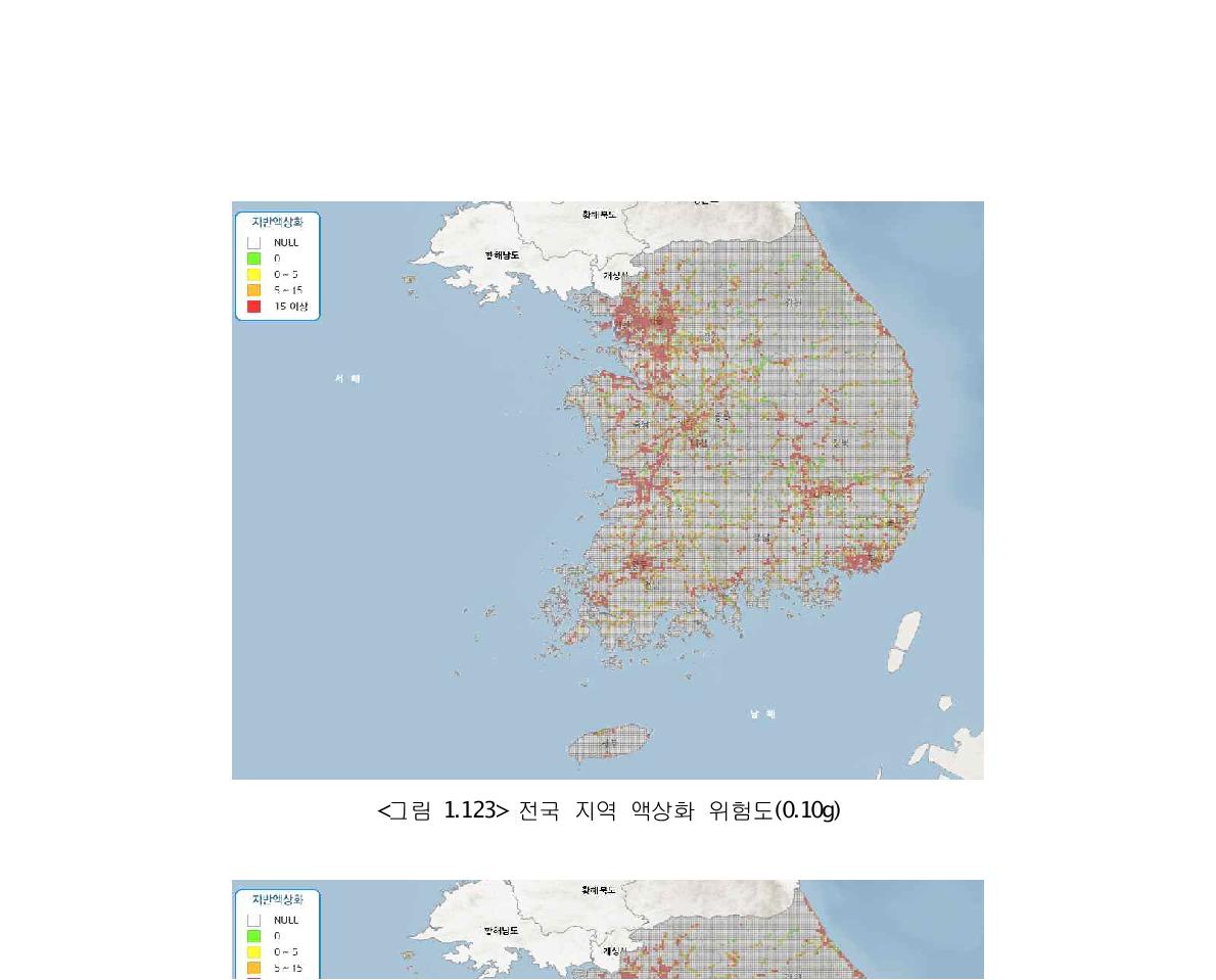 전국 지역 액상화 위험도(0.10g)