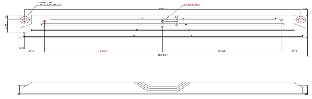 5-Band Multiplexer 방열판 구조