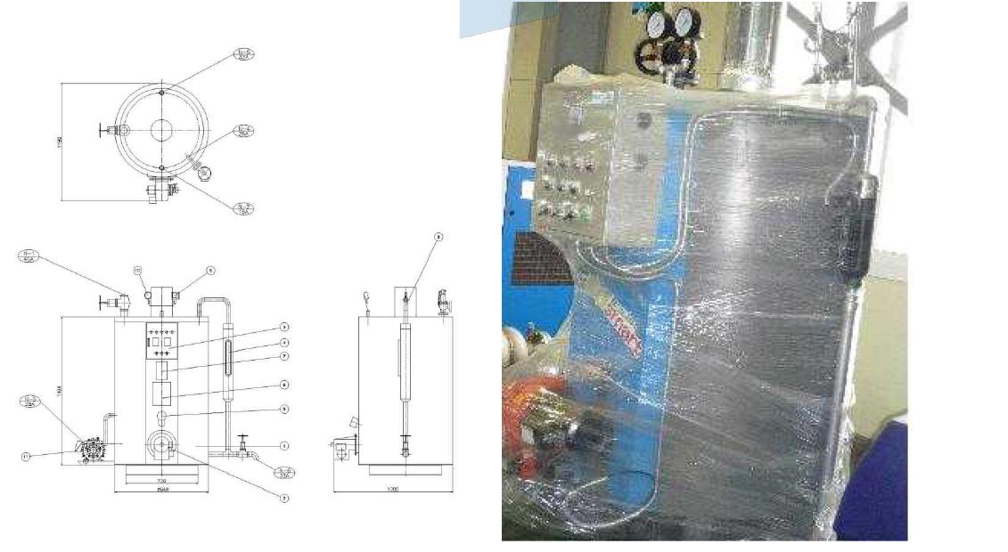 보일러 도면 및 제작완료 사진