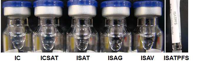 Visual observation of infliximab formulations for stability study T=0