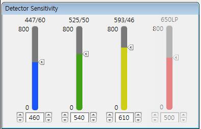 Detector Sensitivity control 윈도우