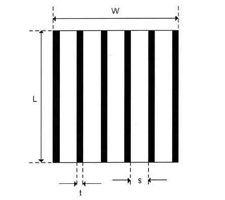 2-D Plate-Fin schematic