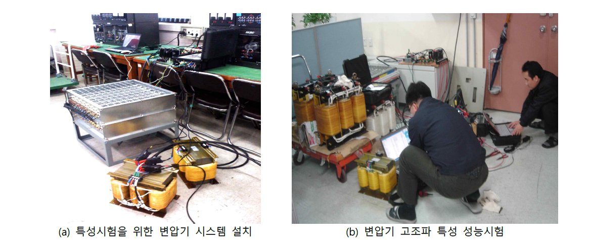 5kVA 복권변압기의 고조파 성능시험