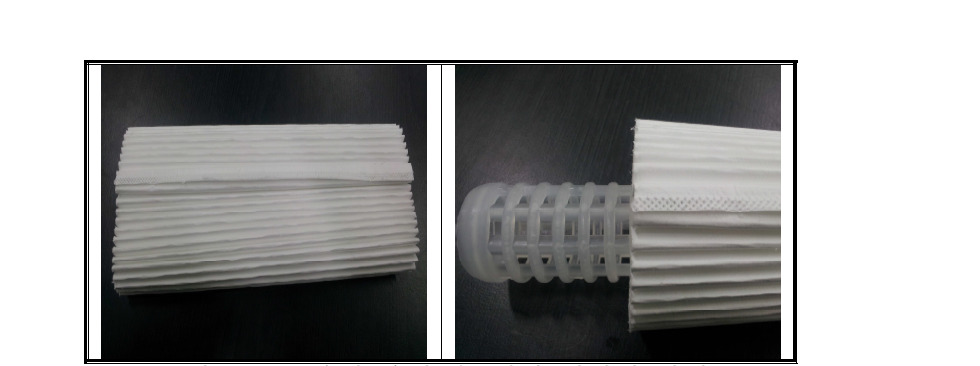 초음파 융착 후 필터 미디어 사진
