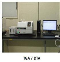 열중량분석기(TG/DTA) 분석을 통한 TG loss와 장비 사진