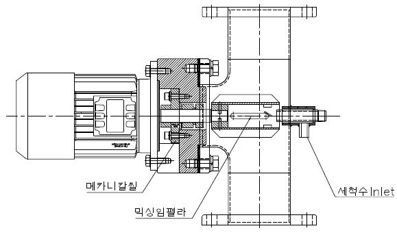 흡입분사식 라인믹서 보완