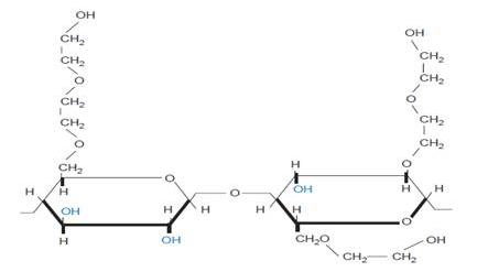 Idealized structure of Natrosol 250