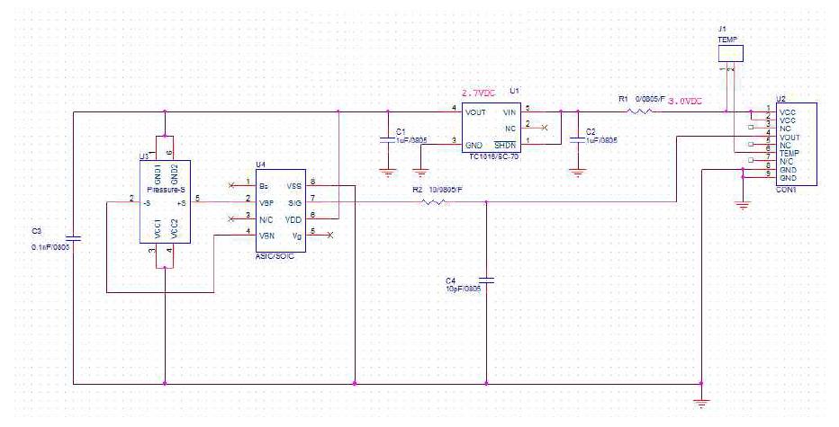 압력센서 모듈 회로도