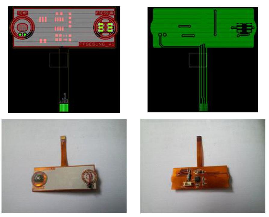 압력센서모듈의 FPCB Layout 및 완성사진