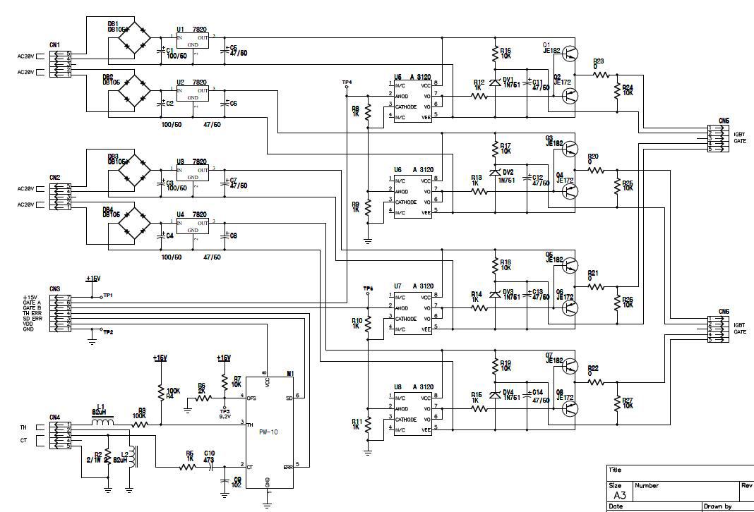 IGBT Gate Driver 회로도