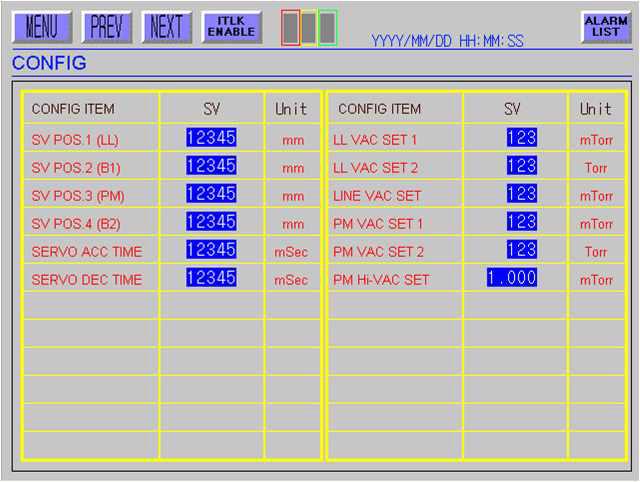 Config. Data 설정