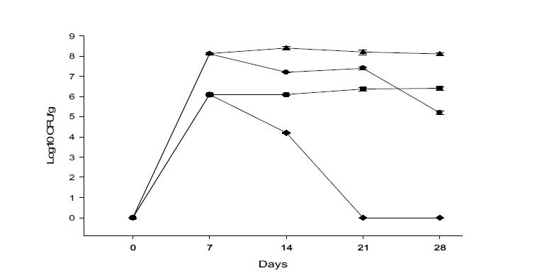 Environmental adaptability of Pseudomonas cepacia BBG-21 strainat in soil of mulberry field.