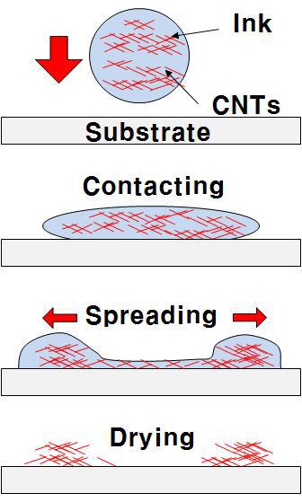 CNT가 가장자리로 쏠리는 기구