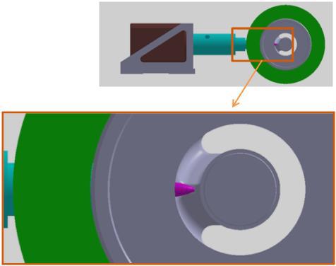 1 Porthole(1 Bridge) 금형을 통한 마찰교반 압출 개념도