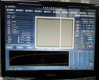내화시험 제어 온도 그래프 사진