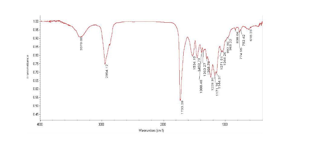 실리콘 아크릴-우레탄 공중합체(S-1)의 FT-IR spectrum