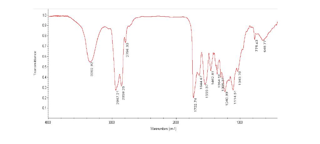 대륭기업 개발 polyether type 폴리우레탄의 FT-IR spectrum