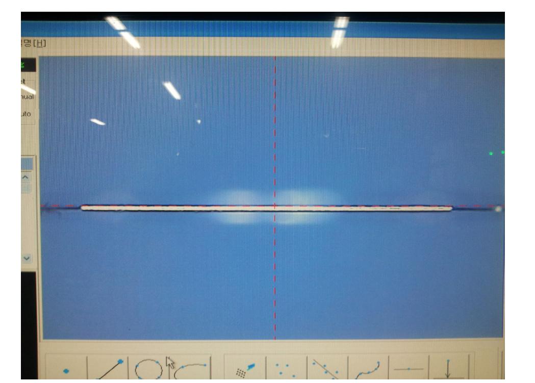 VCM 스프링 평탄도 측정 화면(전체)