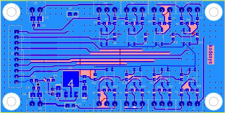 Digital 입력모듈용 PCB