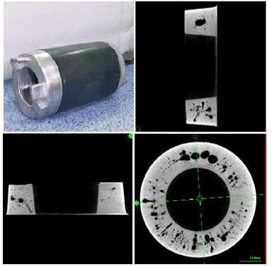 X-Ray CT를 통한 회전자 Endring 내부 품질 검사