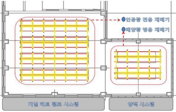 태양광 인공광 병용 식물 공장 도면도