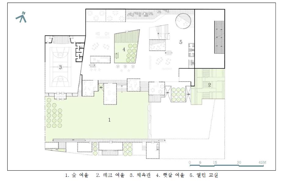 대규모 공공시설 평면도 Level +3,000