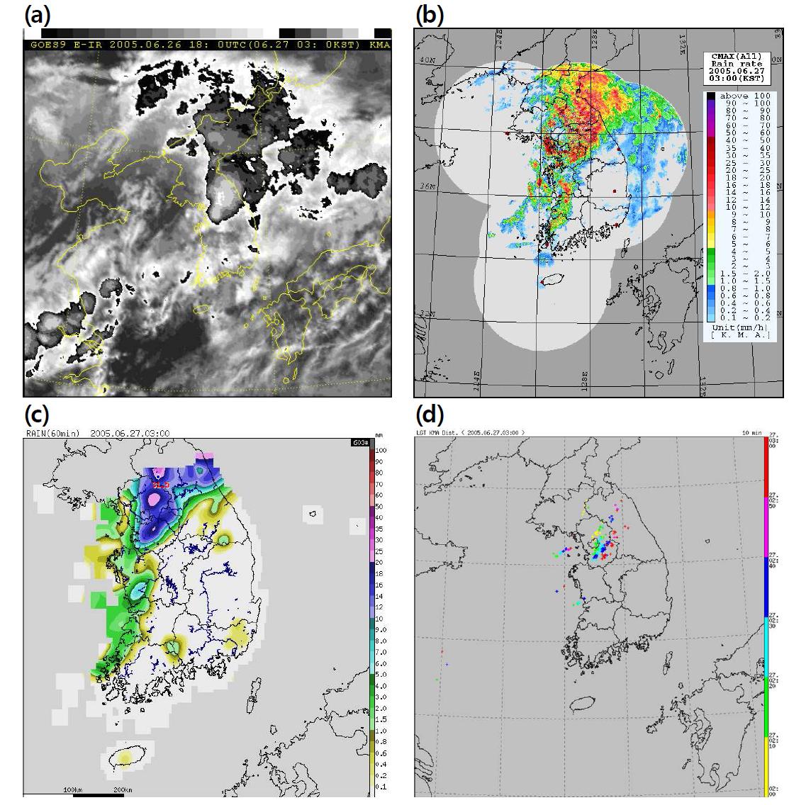 Same as Fig. 3.2.7 except for 0300 KST 27 June 2005.