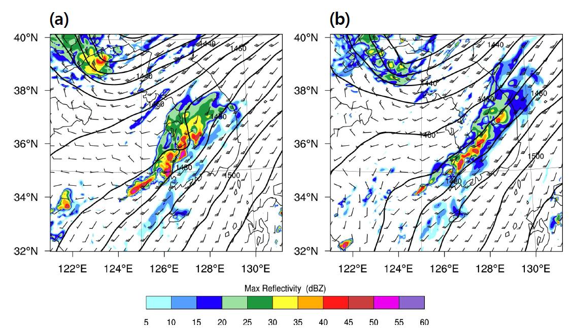 Same as Fig. 3.2.38, except from FTX experiment for (a) 1200 KST and (b) 1500 KST 9 August 2011.