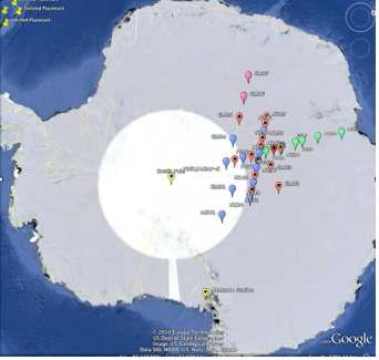 POLENET program중 동남극 지역 지진 관측망 (GAMSEIS) 위치