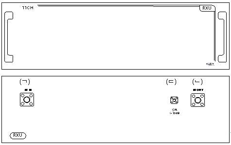 RXU 설계 도면(ㄱ) : RF IN (ㄴ) : RF OUT (ㄷ) : CPL