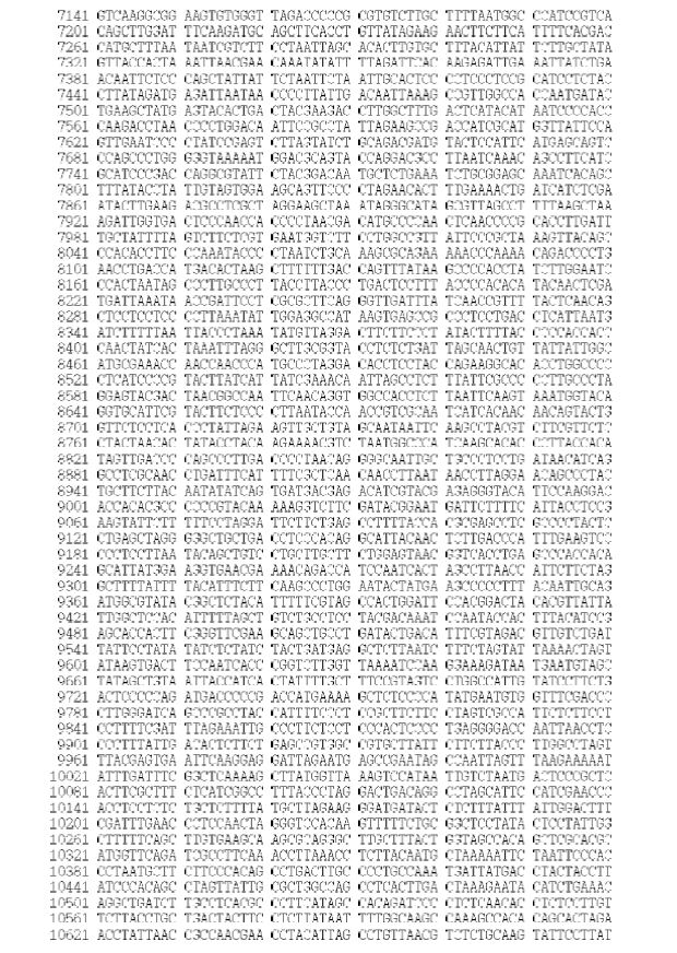 Figure 5. Sequences of the mitogenome of S. owstoni (GenBank Accession No. KJ834063)