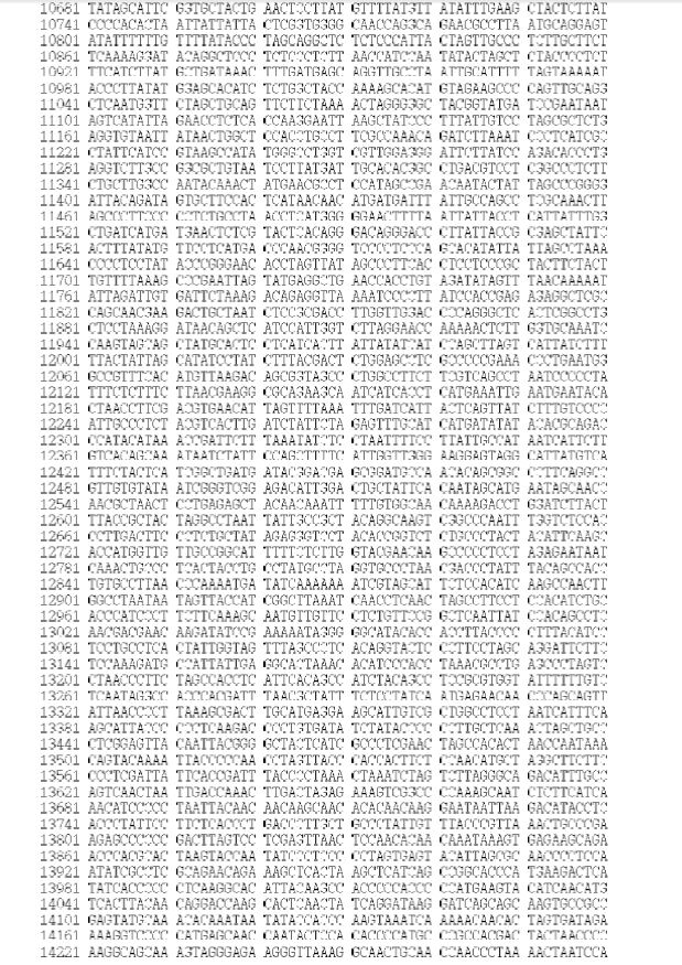 Figure 5. Sequences of the mitogenome of S. owstoni (GenBank Accession No. KJ834063)