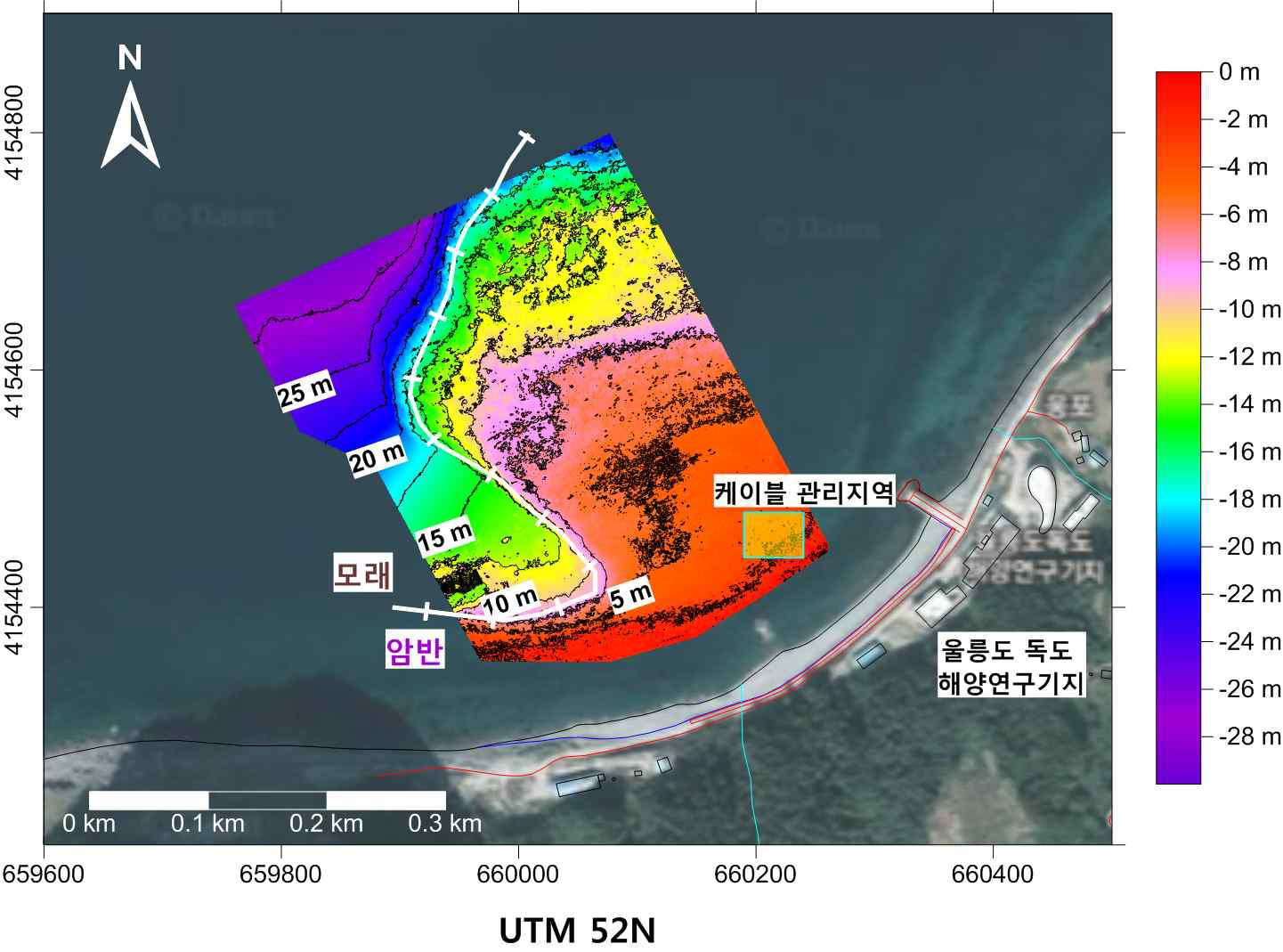 Topography off the Ulleungdo-Dokdo Ocean Research Station